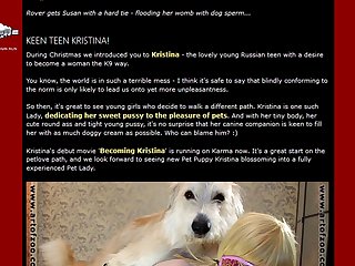 Dog Pounding Girl