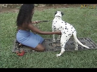 Black Girl Fucks And Sucks Dog Part 1